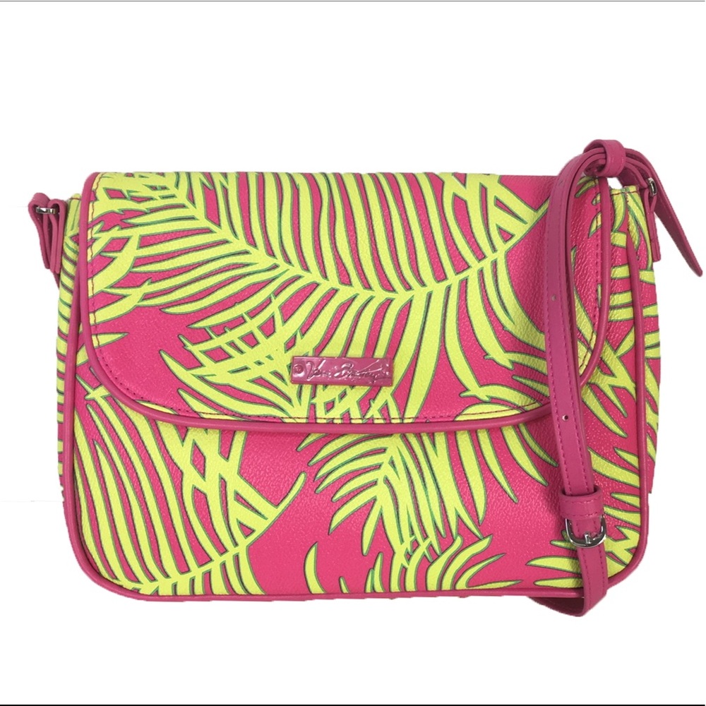 NWOT VERA BRADLEY PALM LEAVES FRONDS CROSSBODY BAG